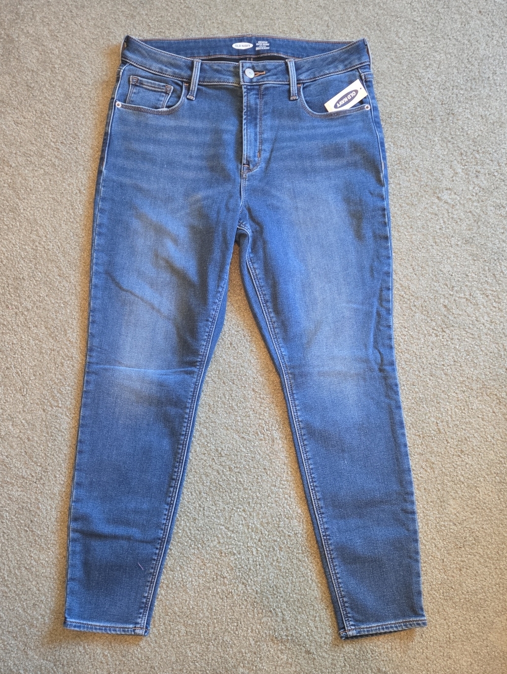 Old Navy Women's Rockstar Medium Blue Skinny Jeans 12P